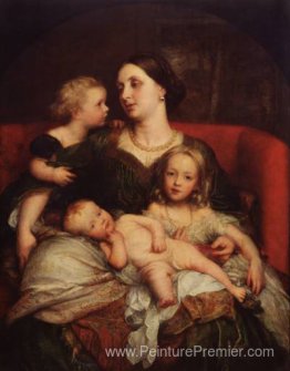 Mme George Augustus Frederick Cavendish Bentinck et ses enfants