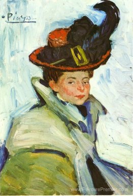 Femme avec chapeau