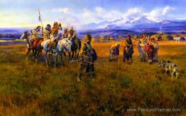 Lewis et Clark atteignent le camp Shoshone dirigé par Sacajawea