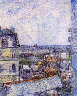 Vue depuis la chambre de Vincent dans la rue Lepic