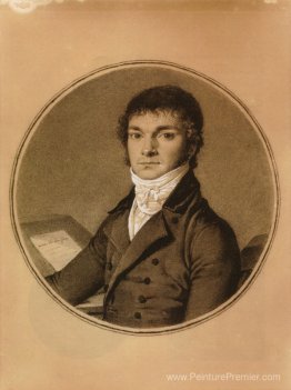 Pierre Guillaume Cazeaux, demi-longueur, assis à un bureau