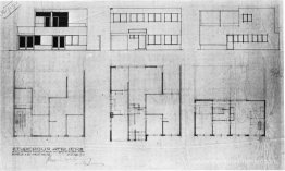 Conception d'une maison et d'un studio pour Bertalan Pór, des él