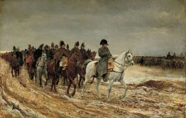 1814. Campagne de France (Napoléon et son personnel de retour de