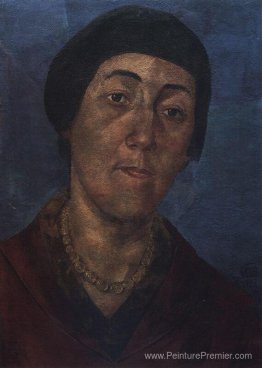 Portrait de M.F.Petrova-Vodkina, la femme de l'artiste