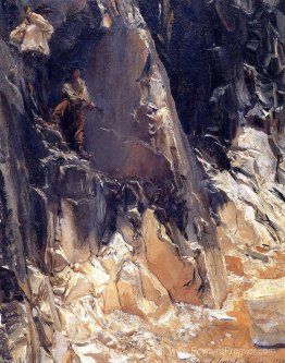 Quarries en marbre à Carrare