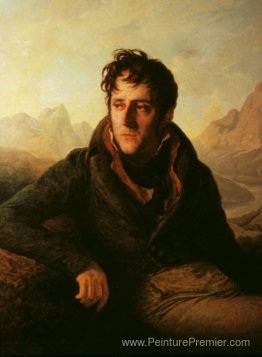 Portrait de la toile de fond du paysage de montagne