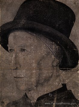 Portrait de l'homme avec chapeau