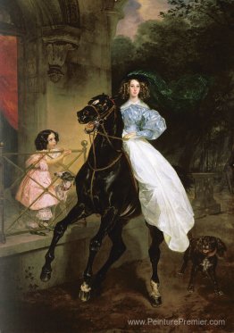 Cavalier. Portrait de Giovanina et Amacilia Pacini, les enfants