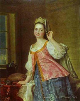 Portrait de A. D. Levitzkaya, fille de l'artiste