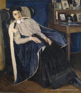 Portrait de O. M. Nesterova, la fille de l'artiste