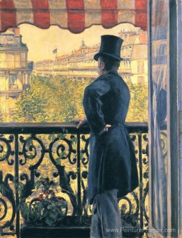 Homme sur un balcon, Boulevard Haussmann