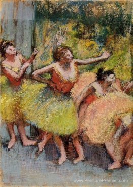 Danseurs en vert et jaune