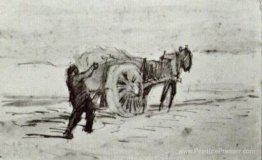 Homme Chargement d'un chariot