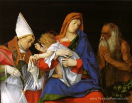 Madonna avec un évêque et Saint-Onuphrius