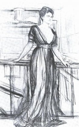 Croquis pour un portrait de P.I. Scherbatova