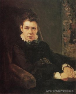 Portrait de D. Khrushcheva, la sœur de l'artiste