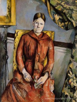 Madame cezanne dans une chaise jaune