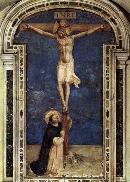 Saint Dominic adorant la crucifixion