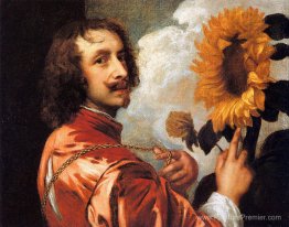 Autoportrait avec un tournesol