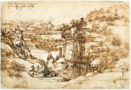 Dessin de paysage pour Santa Maria della Neve