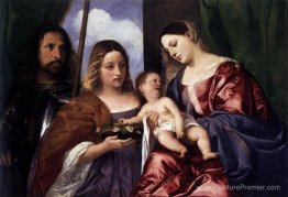 Madonna et enfant avec Sts Dorothy et George