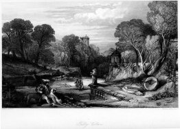 Tulleveolan, gravure de William Miller après Leitch, de huit gra