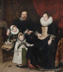 Portrait de l'artiste avec sa famille