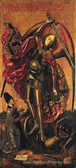 Saint Michael triomphe le diable