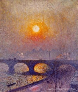 Coucher de soleil sur le pont Waterloo