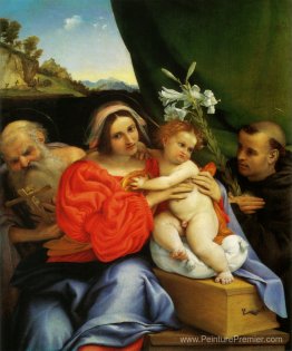 Madonna avec Saint Jérôme et Saint Anthony de Padoue