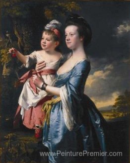 Portrait de Sarah Carver et de sa fille Sarah