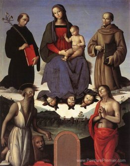 Madonna et enfant avec quatre saints (Tezi Chutepiece)