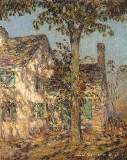 Lumière du soleil sur une vieille maison, putnam