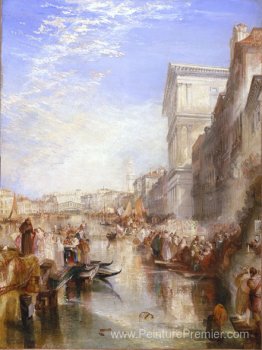 La scène du Grand Canal, une rue à Venise