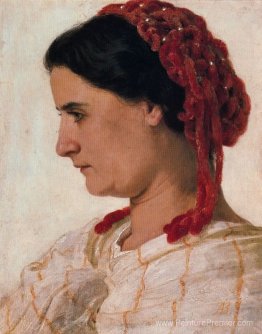 Portrait d'Angela Böcklin à Red Fishnet