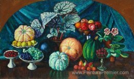 Nature morte avec des melons et des citrouilles