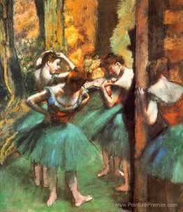 Danseurs, rose et vert