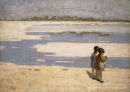 Deux enfants sur la plage