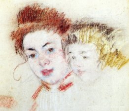 Croquis de Reine et de l'enfant