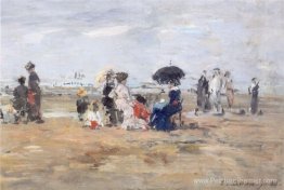 Trouville, scène sur la plage