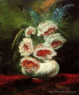 Vase avec pivoines