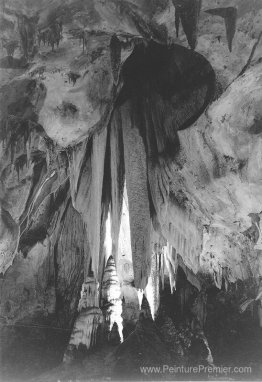 Rideau Onyx dans la salle Papoose, Carlsbad Caverns