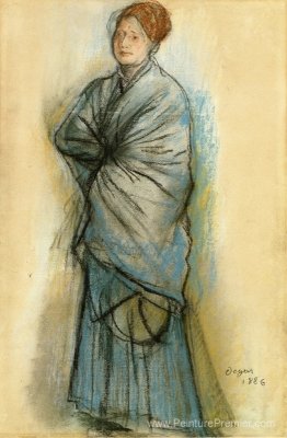 Femme en bleu (portrait de Mlle. Helene Rouart)