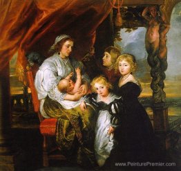 Deborah Kip, épouse de Sir Balthasar Gerbier, et ses enfants