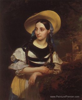 Portrait de la chanteuse italienne Fanny Persiani-Tacinardi