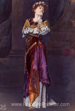 Dame Ellen Terry en tant qu'héroïne d'Imogen Shakespeare dans Cy