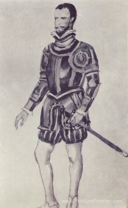 Croquis de l'opéra de Glinka "Ivan Susanin". Invité