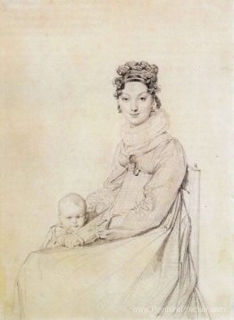 Madame Alexandre Letiere, née Rosa Meli, et sa fille, Letizia