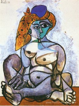 Femme nue avec bonnet turque