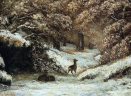 Les cerfs se réfèrent en hiver